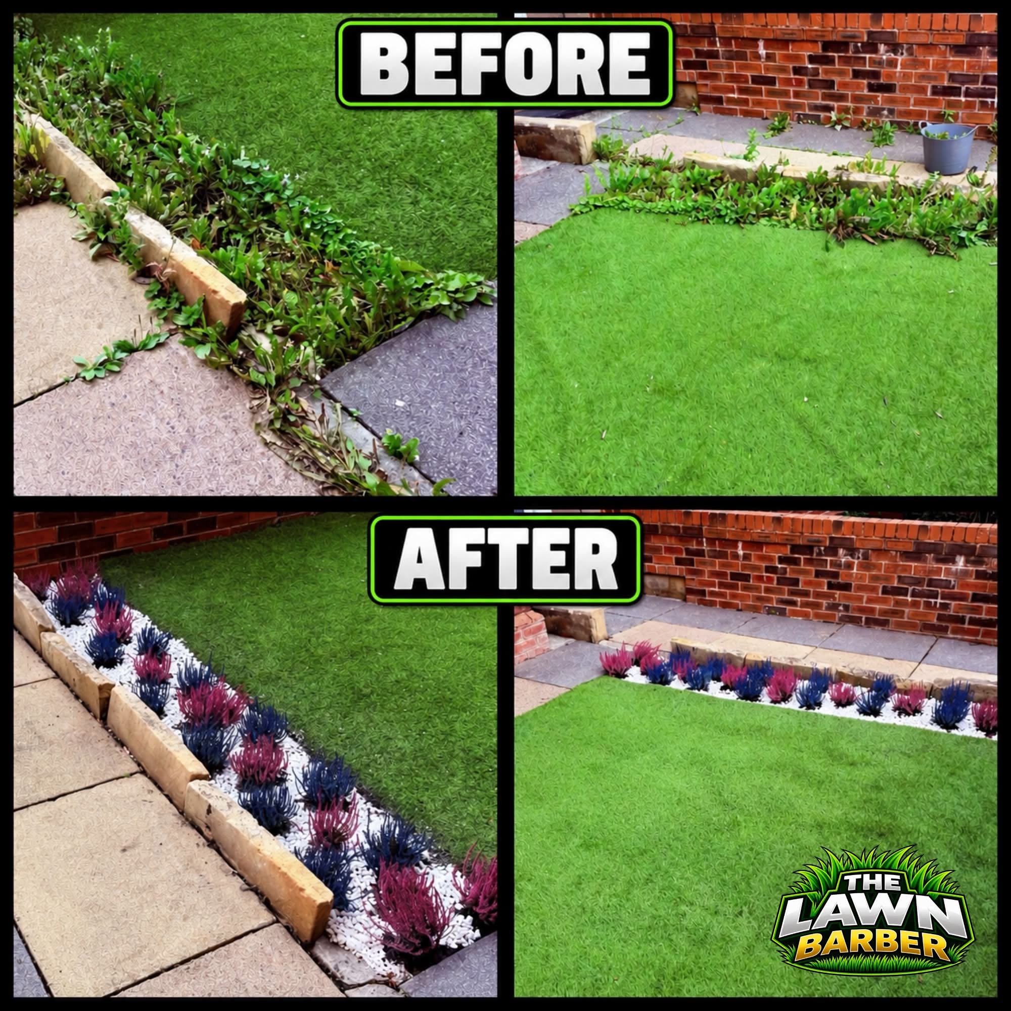 Garden transformation — before and after