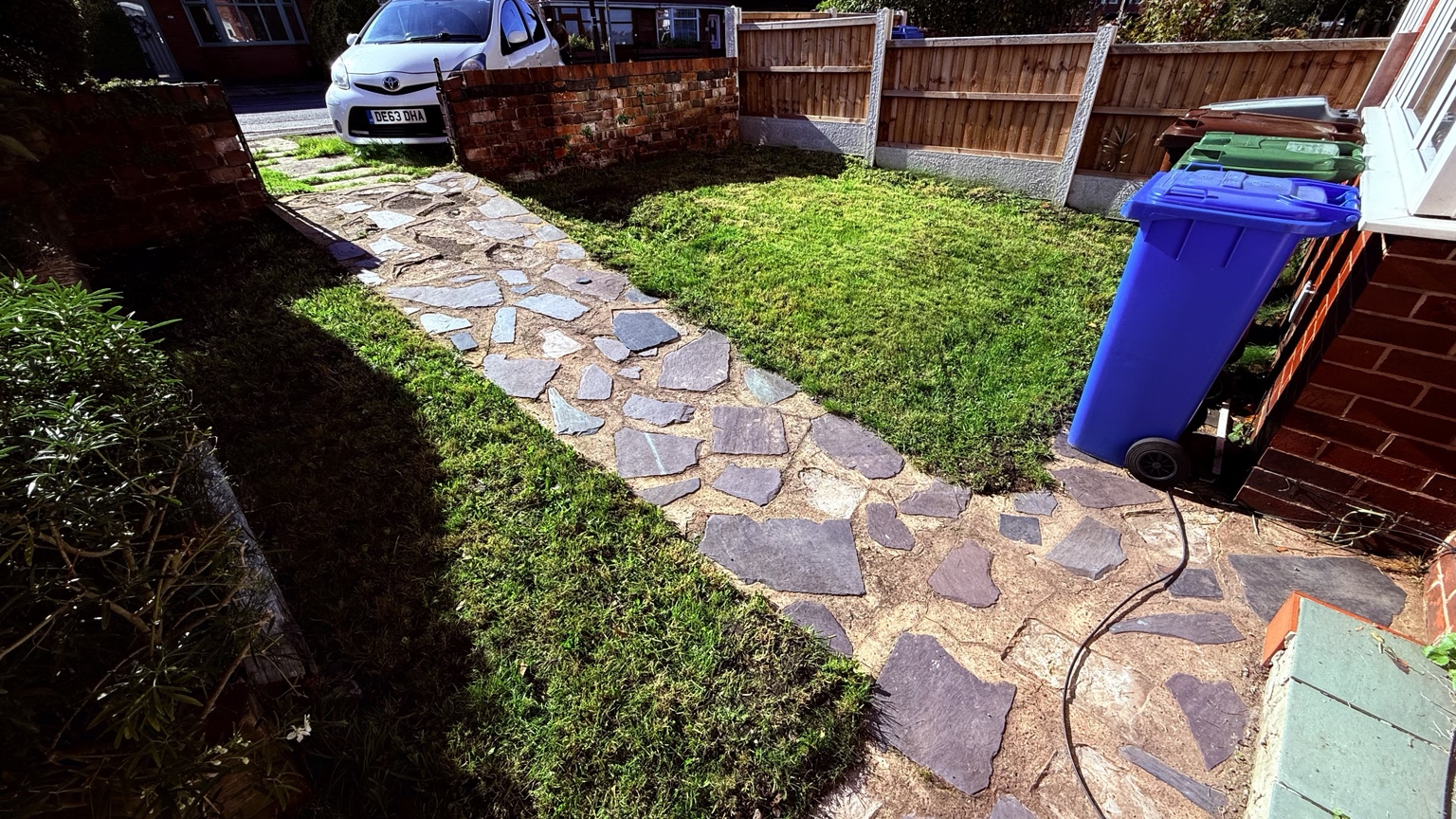 Paving and garden tidy-up